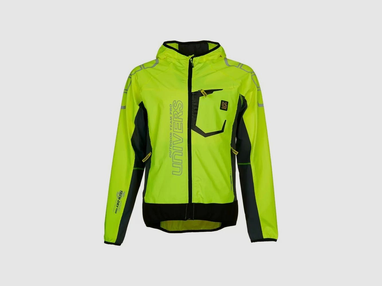 Outdoor Cardigan Courmayeur Geel Zwart, afbeelding 1 van 5