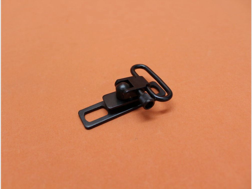 Harris Harris Adapter No.5: Riemenöse 9mm f. AR-15 m. rechteckiger Platte u. QD-Riemenbügel