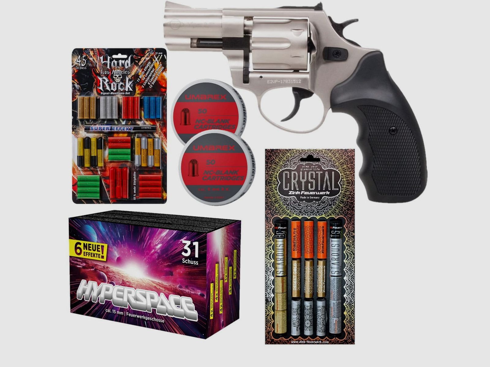 Firework revolver set Ekol Viper 2.5 inch blank