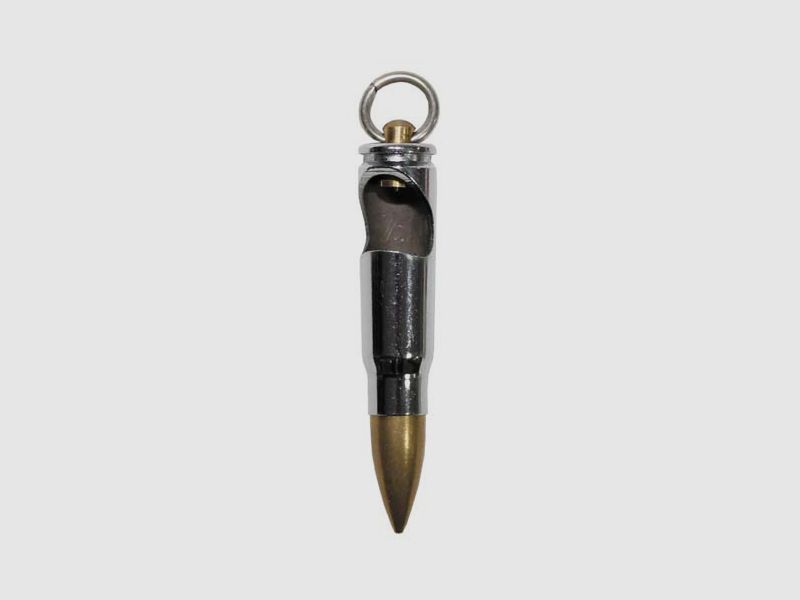 Anhnger-Patrone, "AK-47", silber, mit Flaschenffner