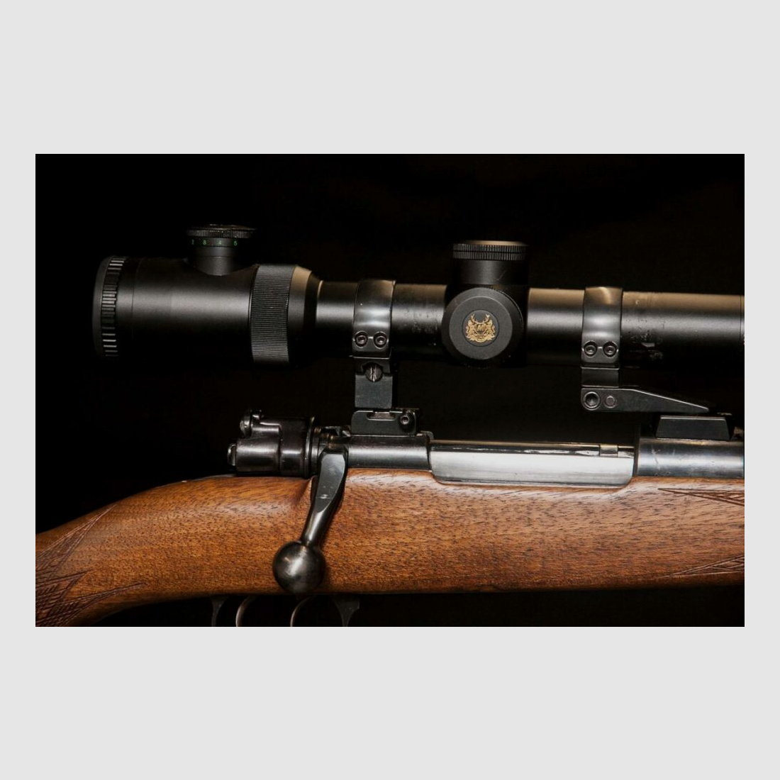 Velser Mauser System 98 Stutzen mit Schwenkmontage und Drückjagd Zielfernrohr