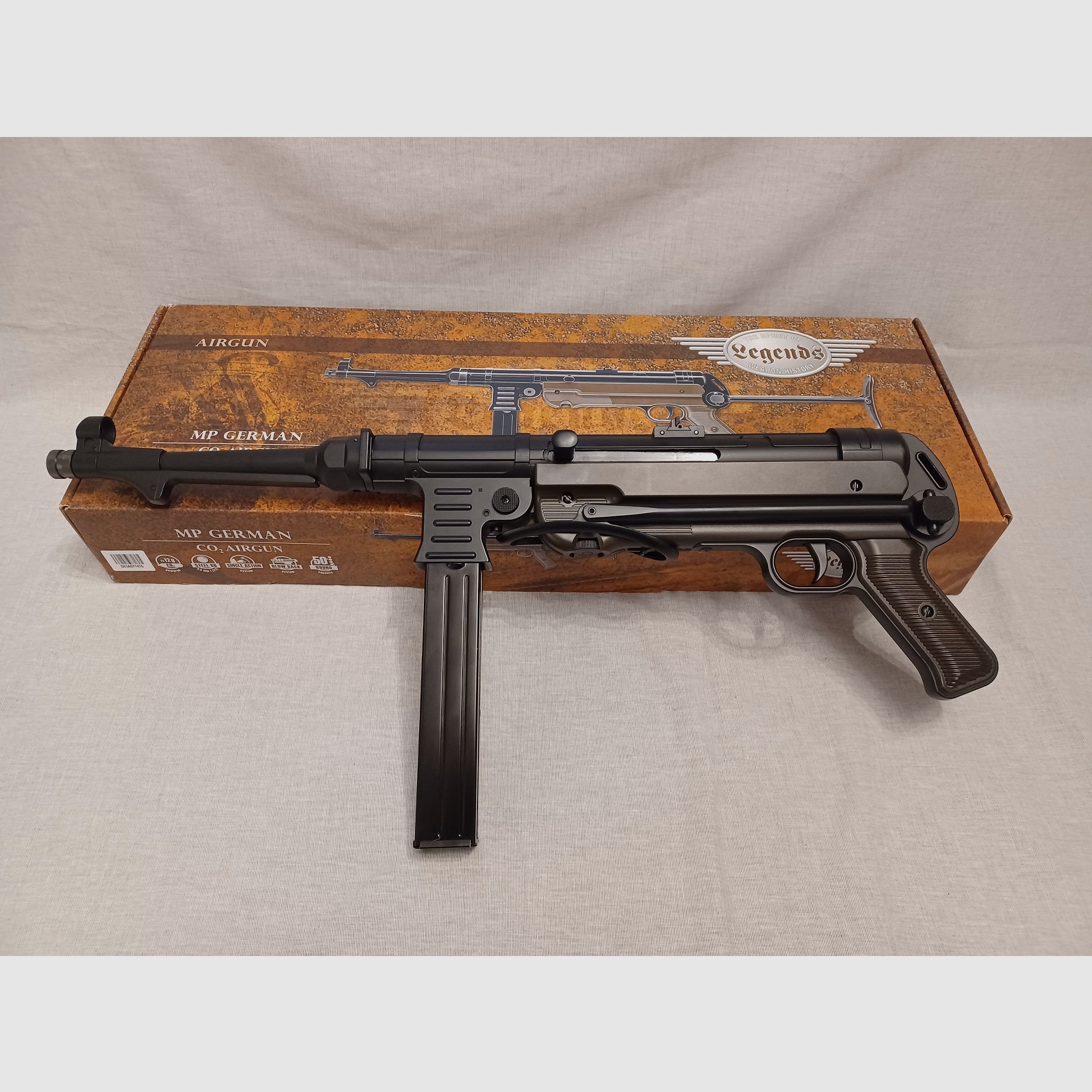 Legends MP 40 / 4,5 mm BB / Blowback / CO2 / Maschinenpistole / OVP (139)