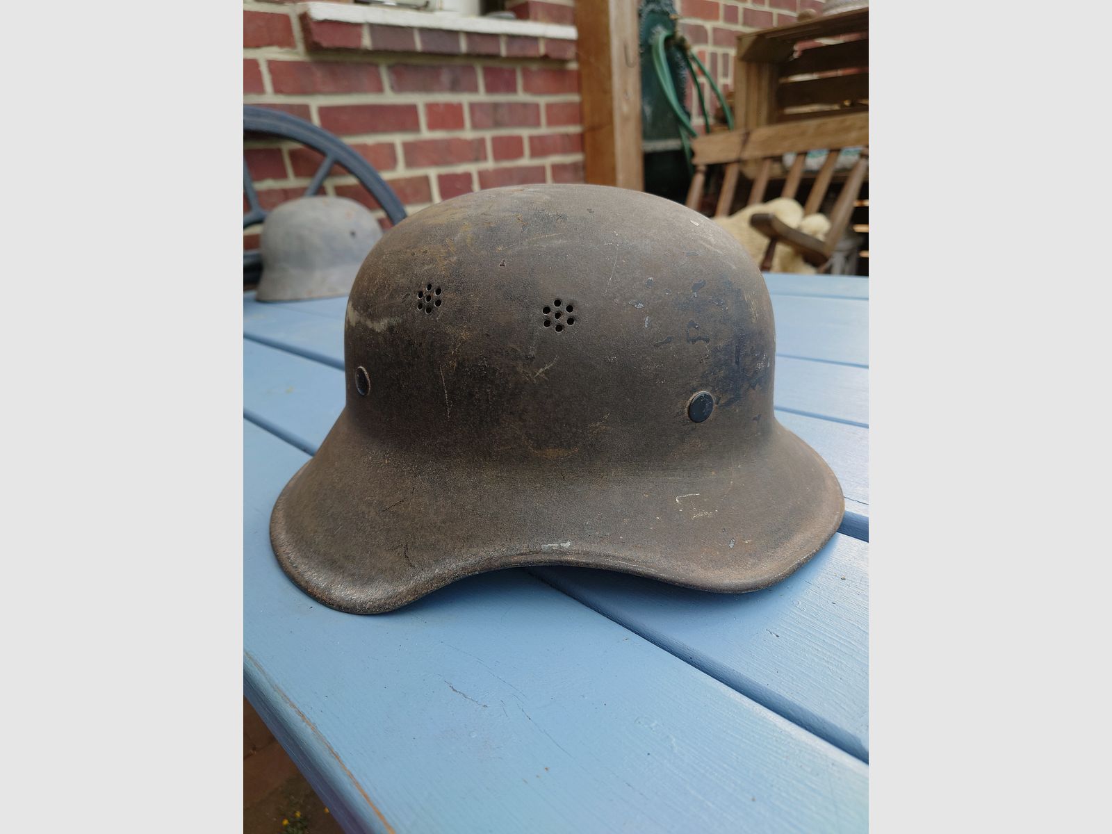 WW2 WK2 Luftschutzhelm M38 Gladiator kein Kar98 mp40 stg