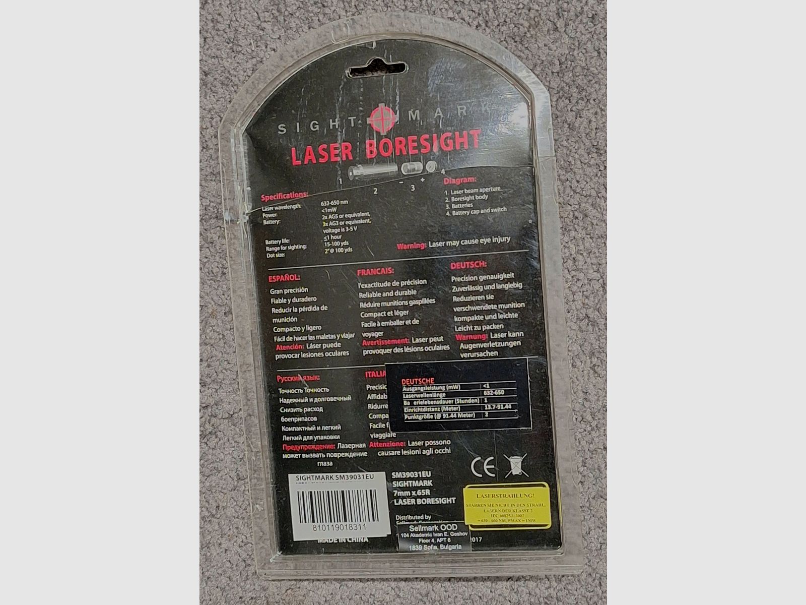 Sight Mark Laser Boresight Laser Patrone 7 x 65 