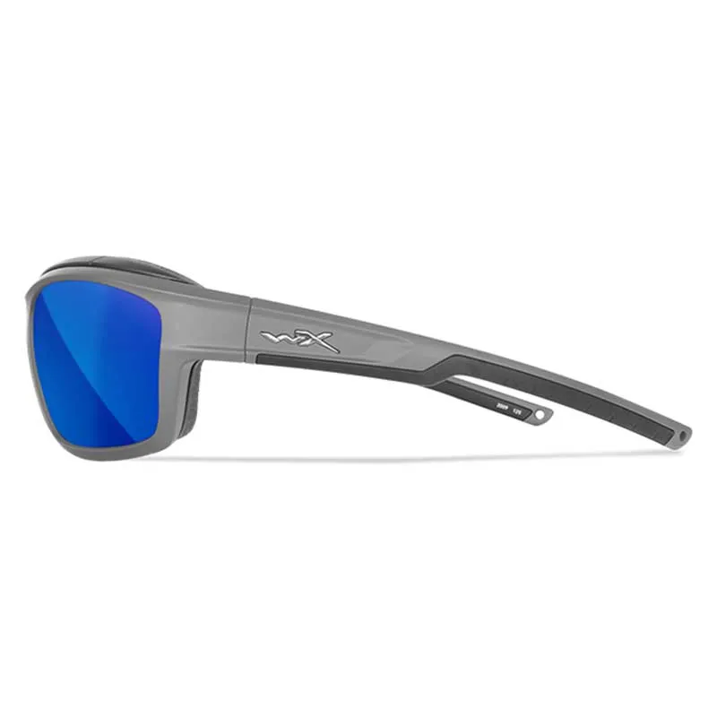 Wiley X OZONE lunettes Captivate Blue Mirror Matte Grey Frame - CCOZN09, image 7 sur 8