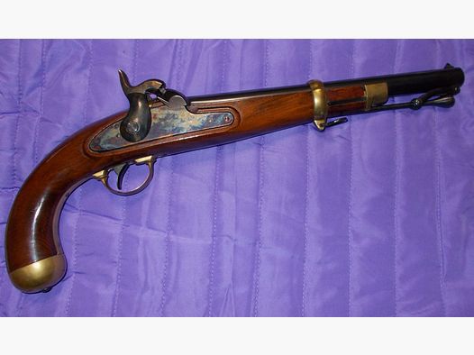 Front loader Antonio Zoli percussion pistol US Cavalry / Zouave .58