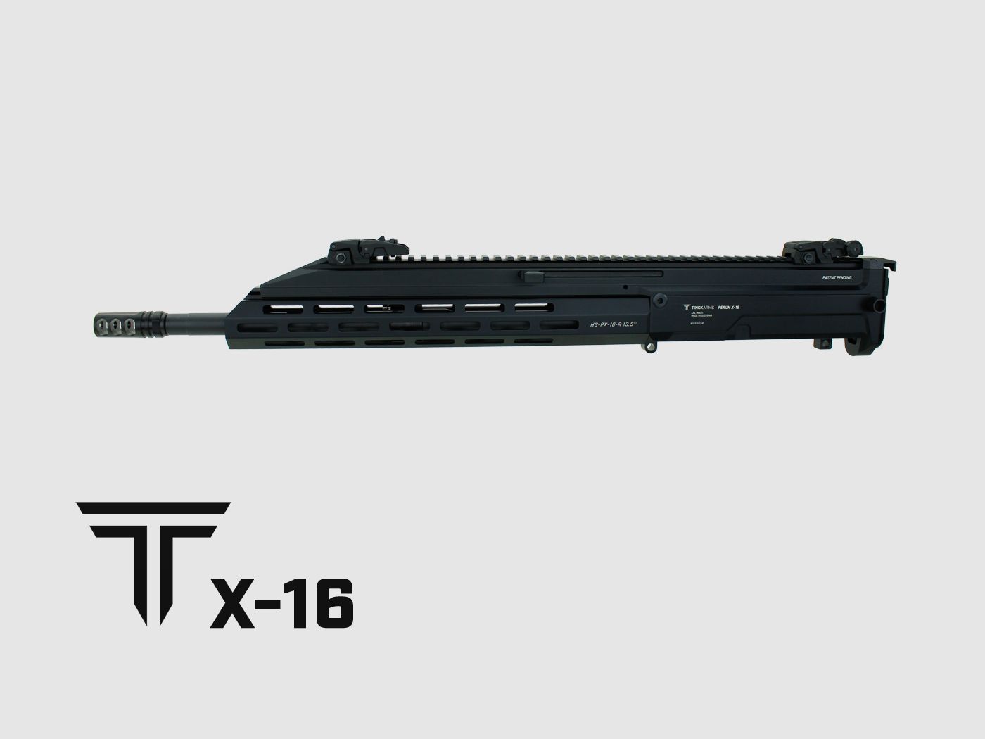 TINCK ARMS Perun X-16™ .223 REM 16'' Upper Receiver Complete, image 1 of 2