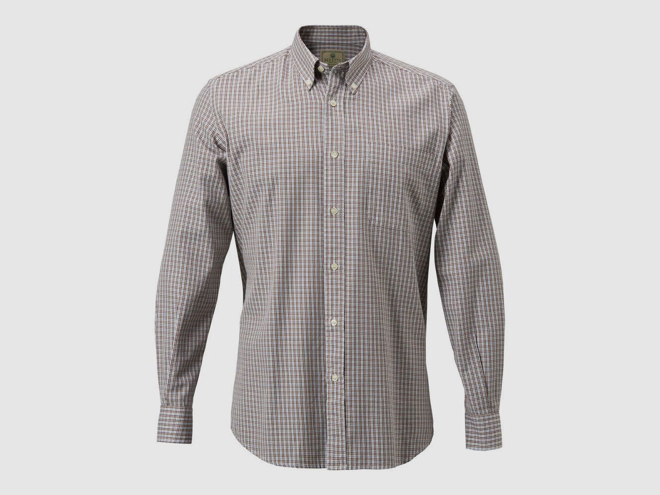 BERETTA CAMICIA DRIP DRY LU210 7549 18Y BIANCA/MARRONE, immagine 1 di 6