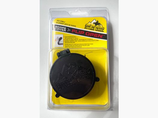 Butler Creek 30400 Flip Open Objetivos tapa de objetivo 40 OBJ 57,2mm