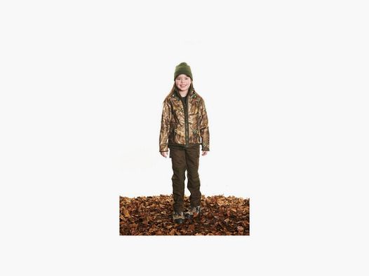 Hubertus Kinder Fleece Wende Jacke Camouflage/Braun