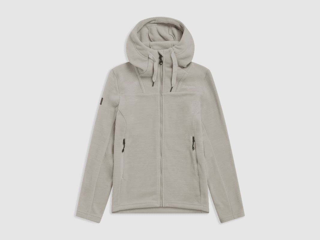 Bergans Hareid Fleece Hood Jacket Kobiety Coastal Sand L
