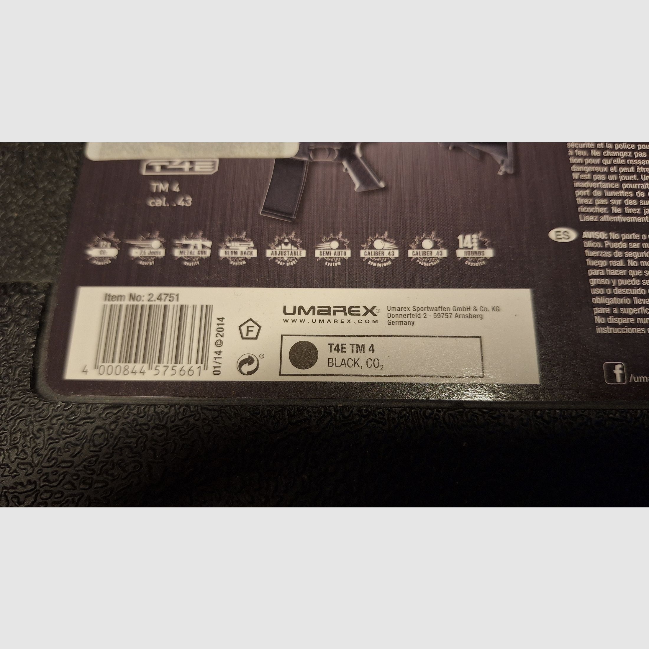 TM4 RIS T4E Umarex Sturmgewehr NEU!