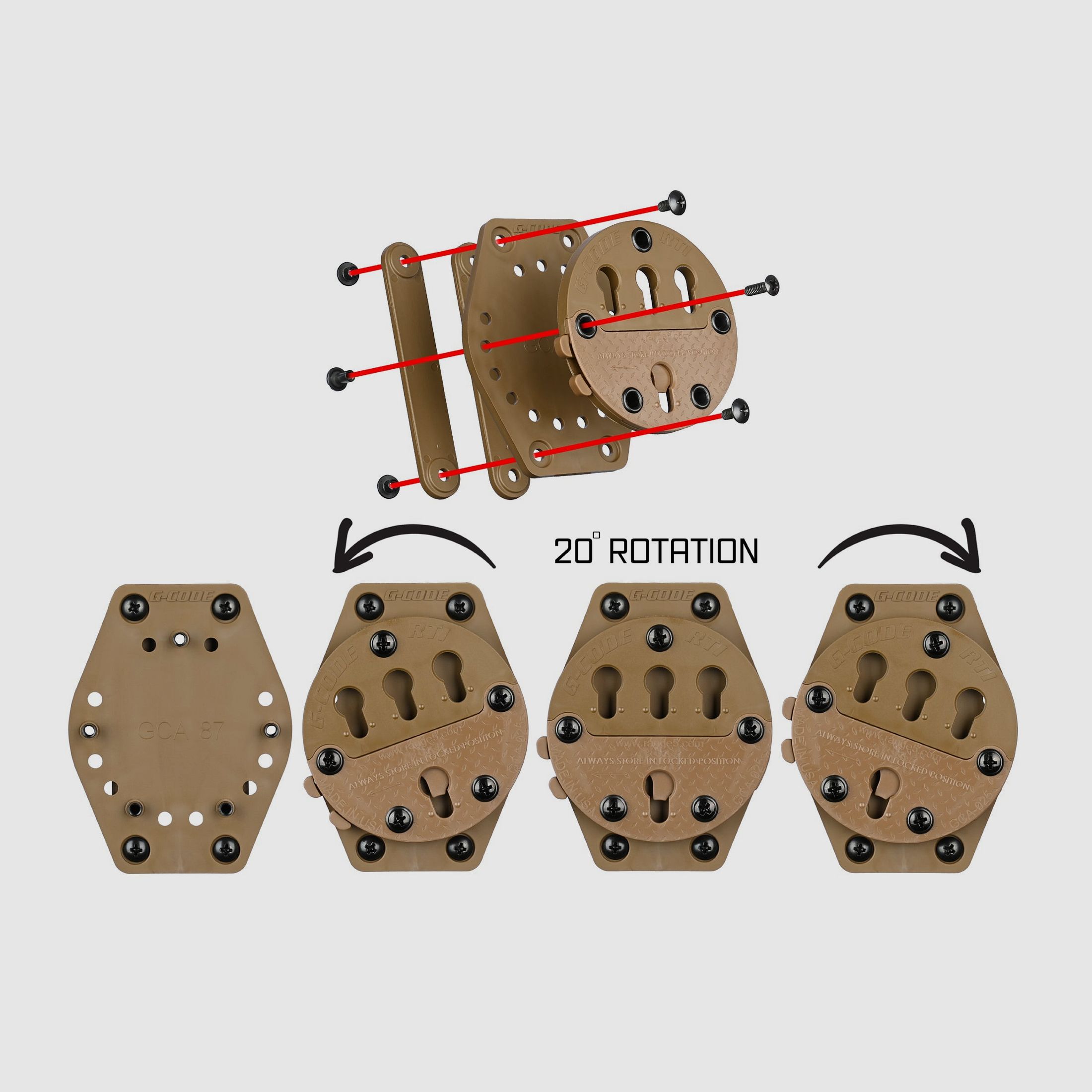 G-Code RTI Battle Belt Molle Adapter, Bild 12 von 13