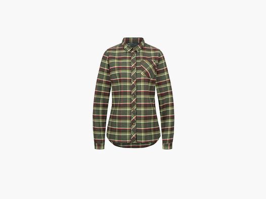Blaser women's blouse Charlotte olive/red checked