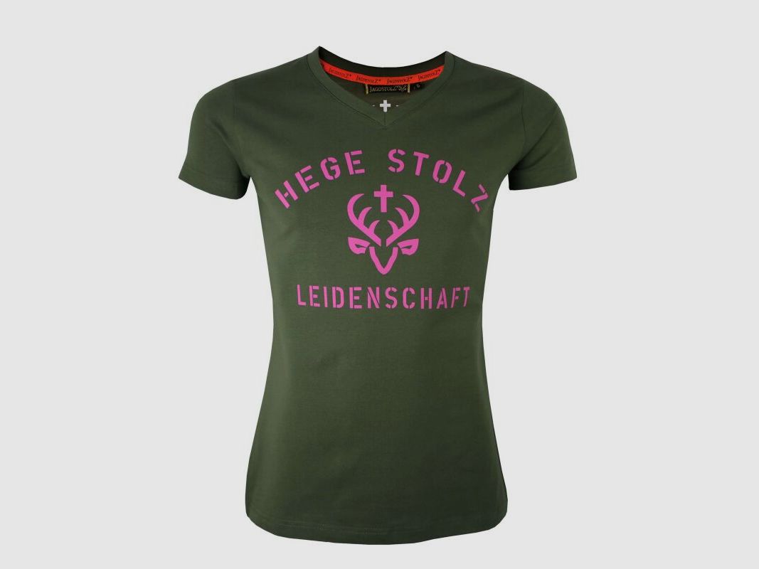 Jagdstolz Damen T-Shirt Girlie Hege, Stolz, Leidenschaft