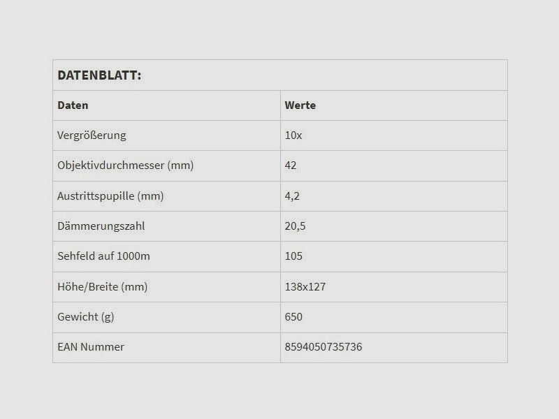 Meopta Fernglas Optika HD 10x42