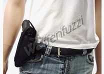 Gürtelholster für großkalibrige Pistolen für Links- u. Rechtshänder