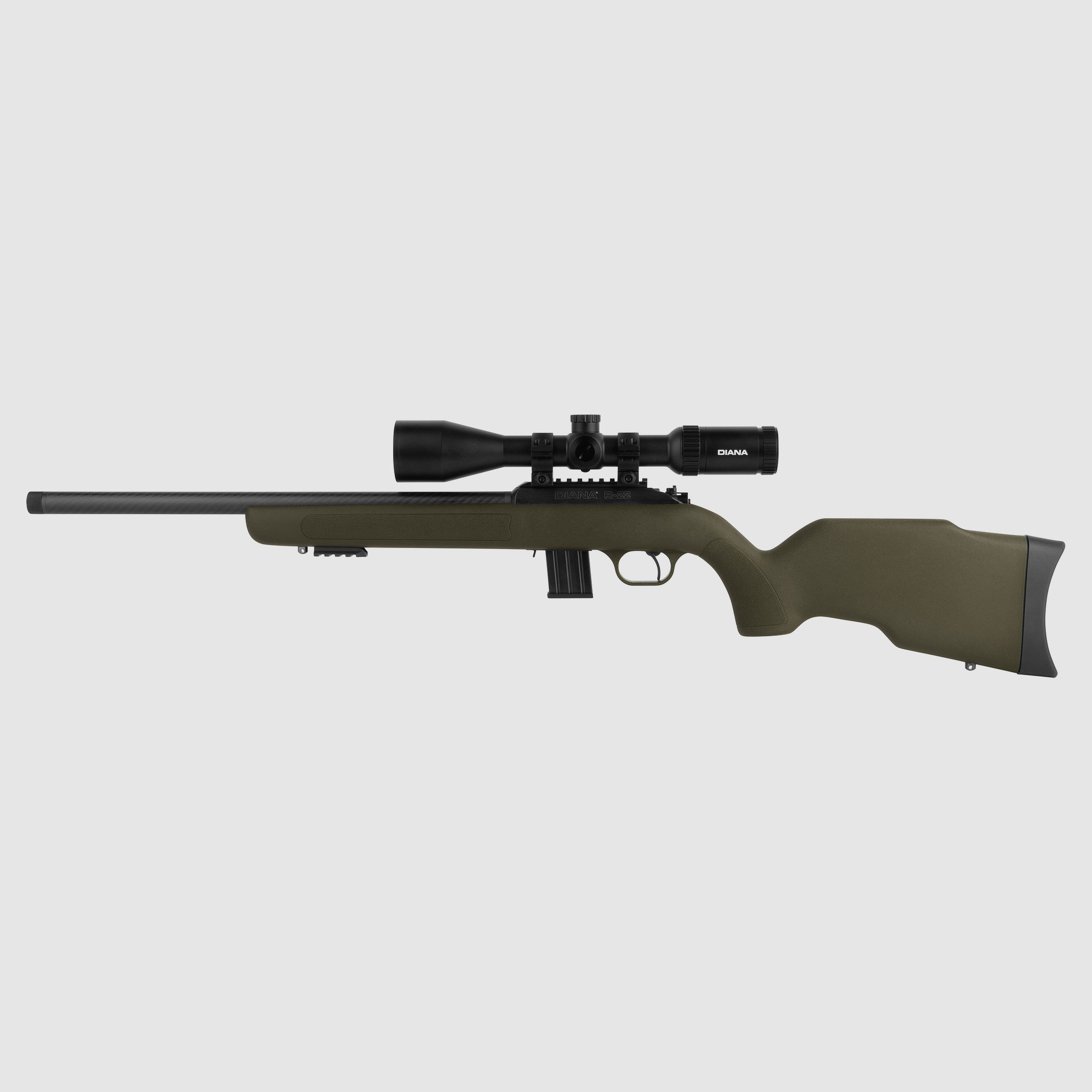 DIANA R-22 Carbon Set OD Green .22lr - Repeating Rifle