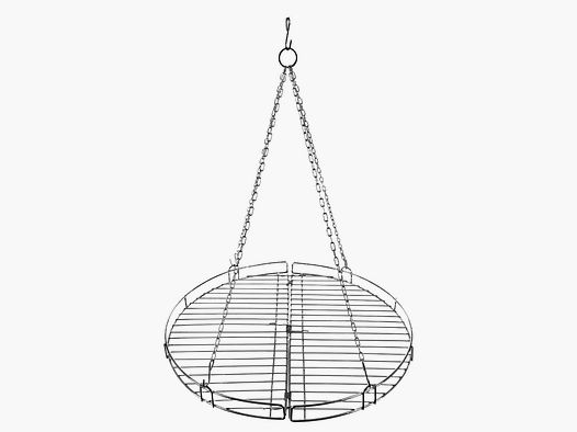 Fox Outdoor Opvouwbaar Grillrooster met Ketting 46,8 cm