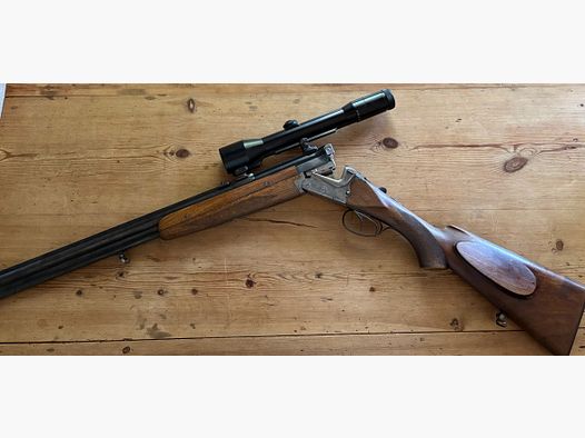 Merkel Bockbüchsflinte 7x57 R kombiniert mit 12/70   mit Flinten Wechselbündel 12/70