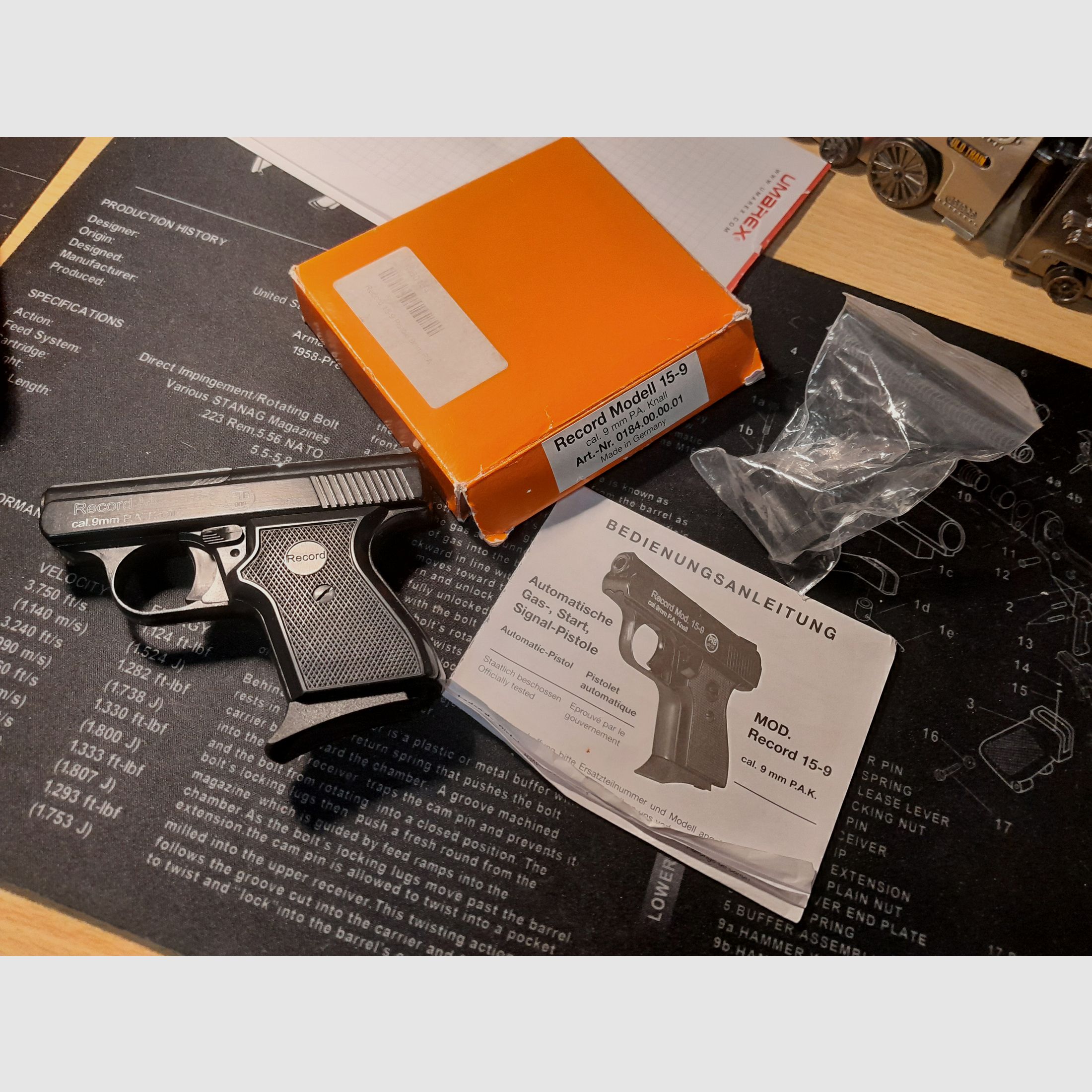 Record 15-9 9mm pak Schreckschuss