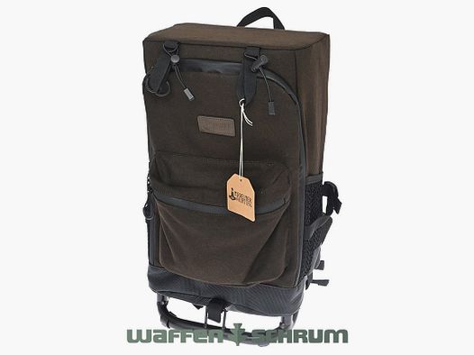 Mjoelner Hunting Rucksackstuhl Björn Braun mit Metallrahmen