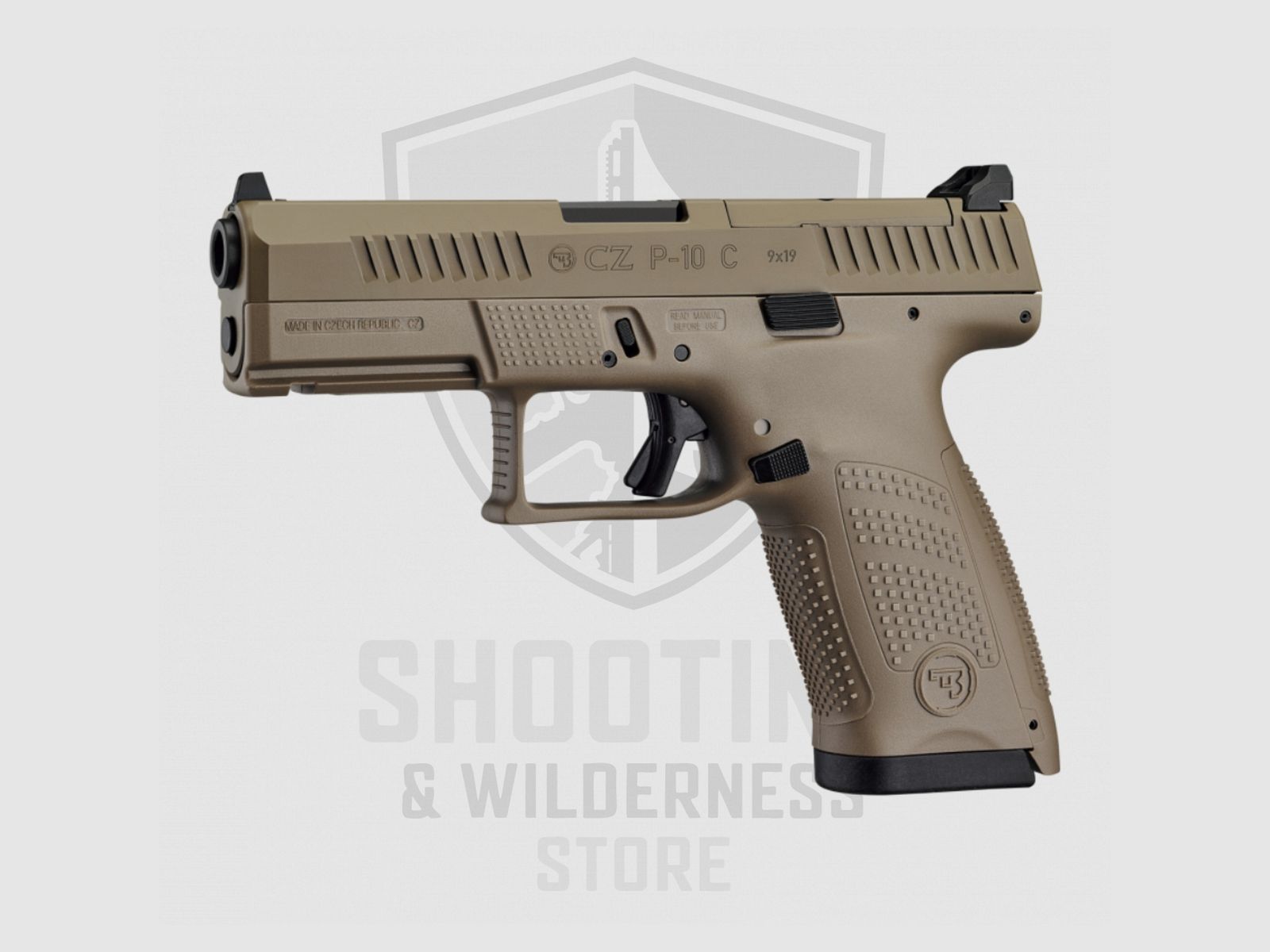 Pistole CZ P-10 C OR FDE (Zivilvariante der neuen P13 Bundeswehrpistole), billede 2 af 4