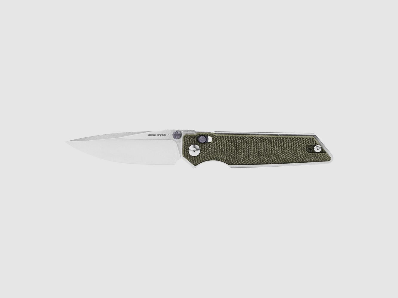 Real Steel Sacra Green Canvas Micarta