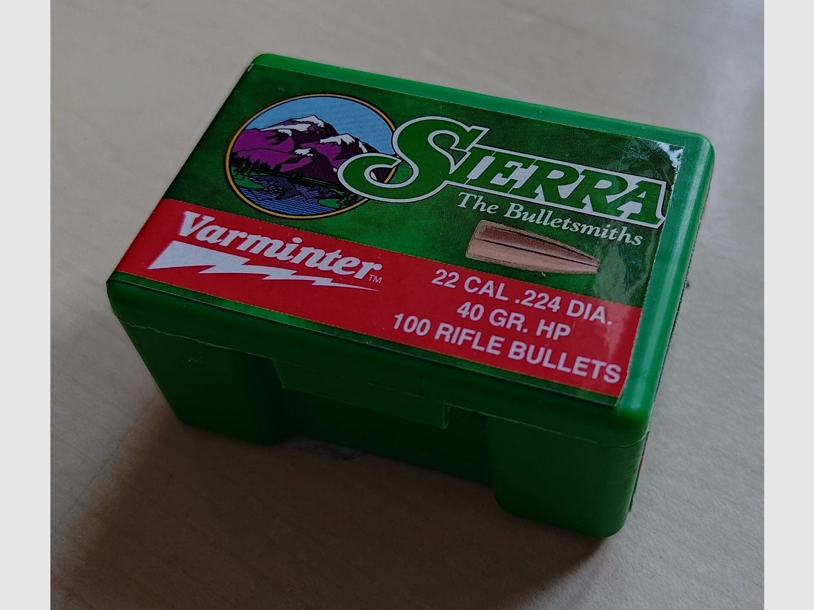 Sierra Varminter 22 cal .224 dia. 40gr hp Geschosse 93 Stück