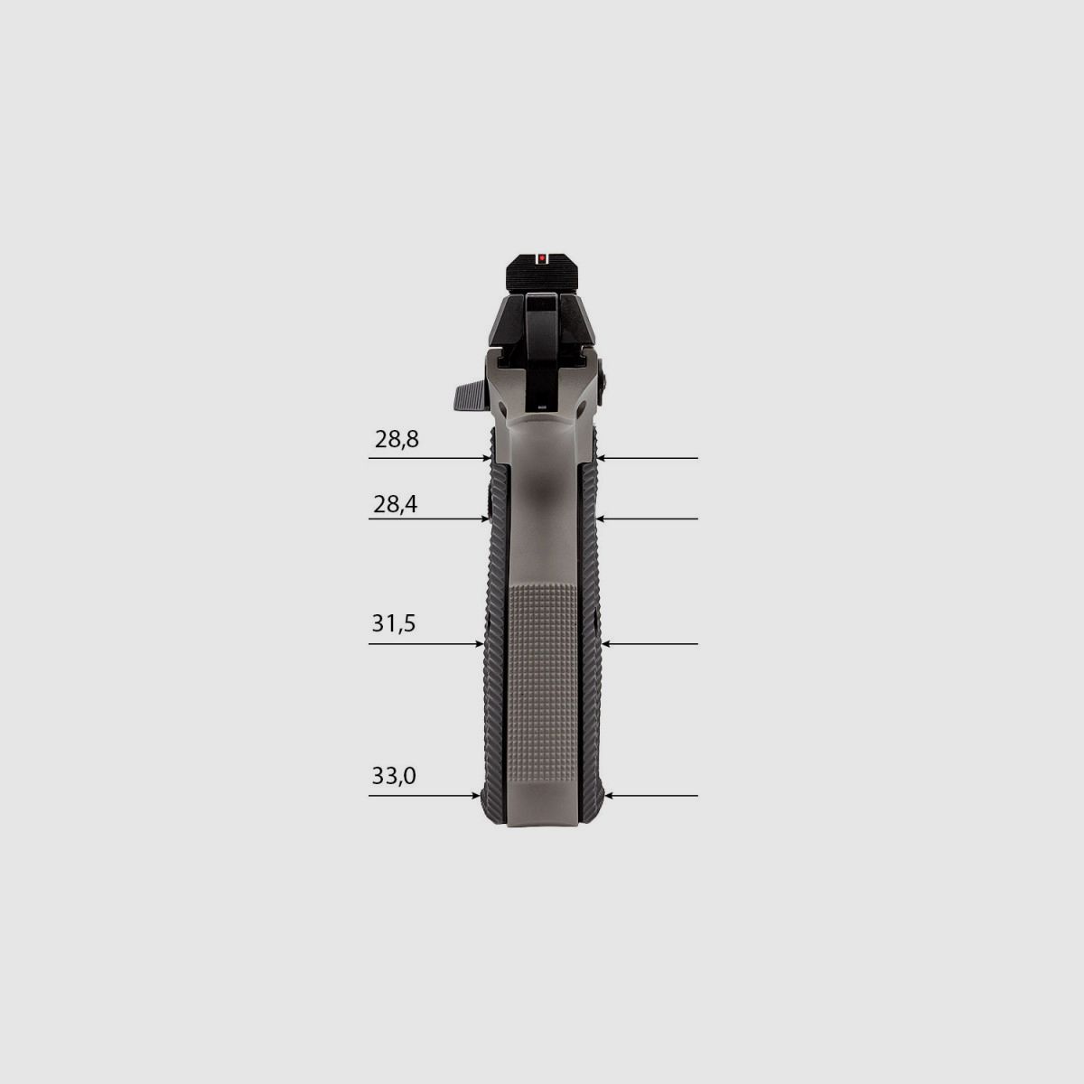 Eemann Tech Ultimate Aluminium Long Grips for CZ, Color: Black, size: S, image 2 sur 3