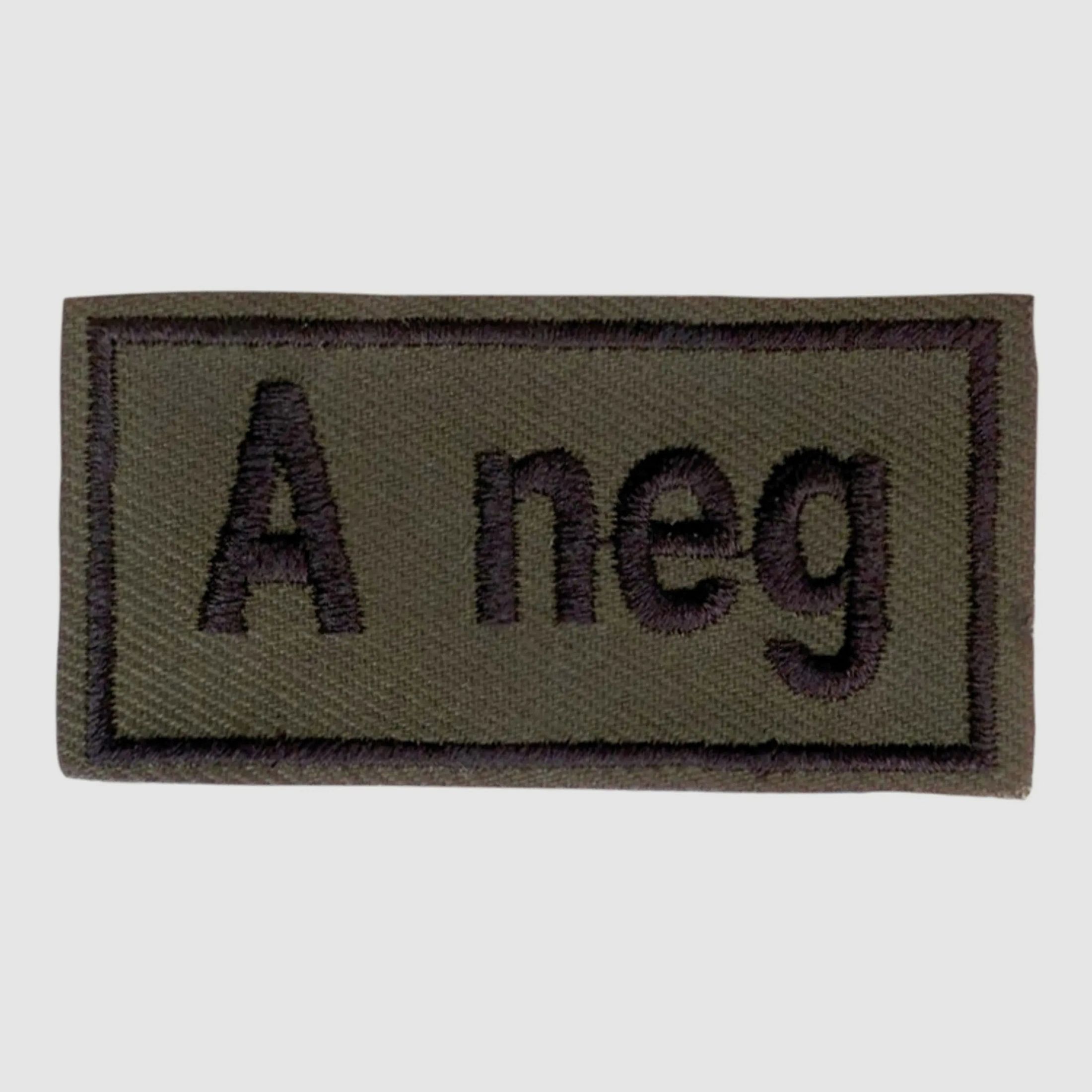 Unbekannt Abzeichen Bloodpatch A neg oliv