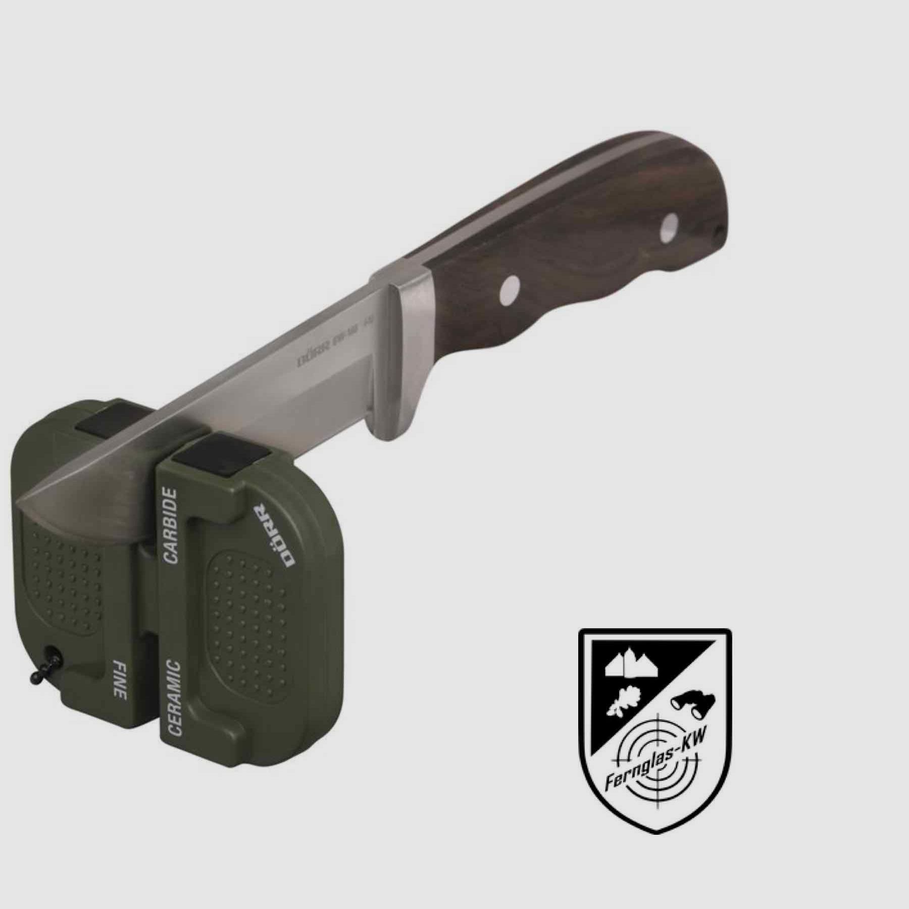 A067 2 Stück Dörr XS2 Mini Messerschärfer ideal für unterwegs oliv 995032