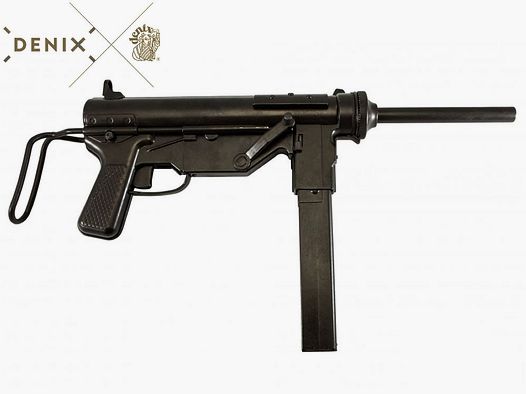 DENIX Deko Machinenpistole M3 Grease Gun, USA 1942, 2. Weltkrieg, 59 cm