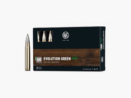 RWS 9,3X62 184 GRS / 11,9 G EVOLUTION GREEN 20 STK