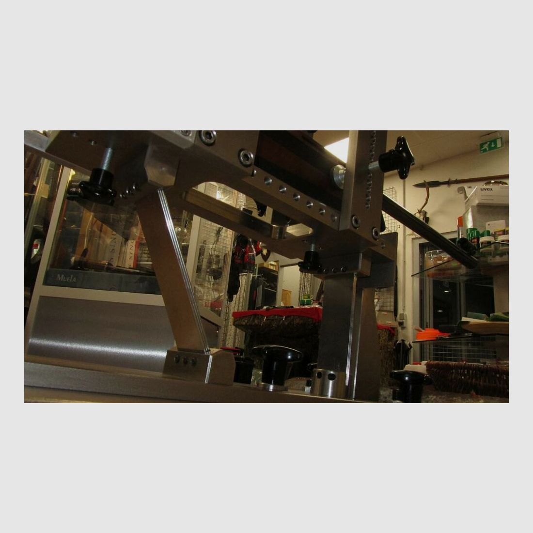 Briol supporto da tiro in acciaio inossidabile per test di munizioni, determinazione del gruppo, .22 LR