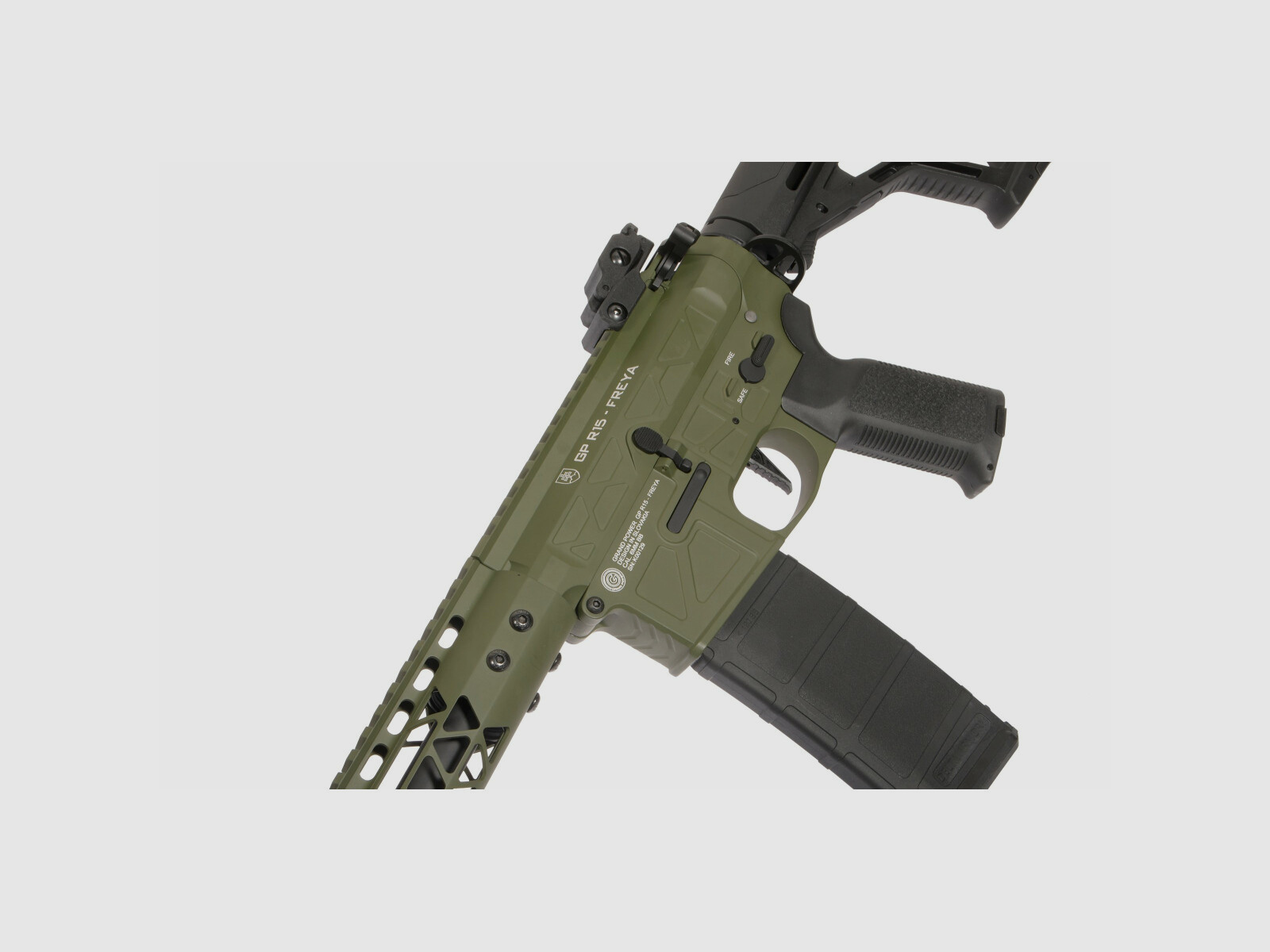 GP R15 FREYA Skeleton 13" gen.2 Mlok FREYA ALPHA Oliv S-AEG Frei ab 18 Jahren | Delta Armory