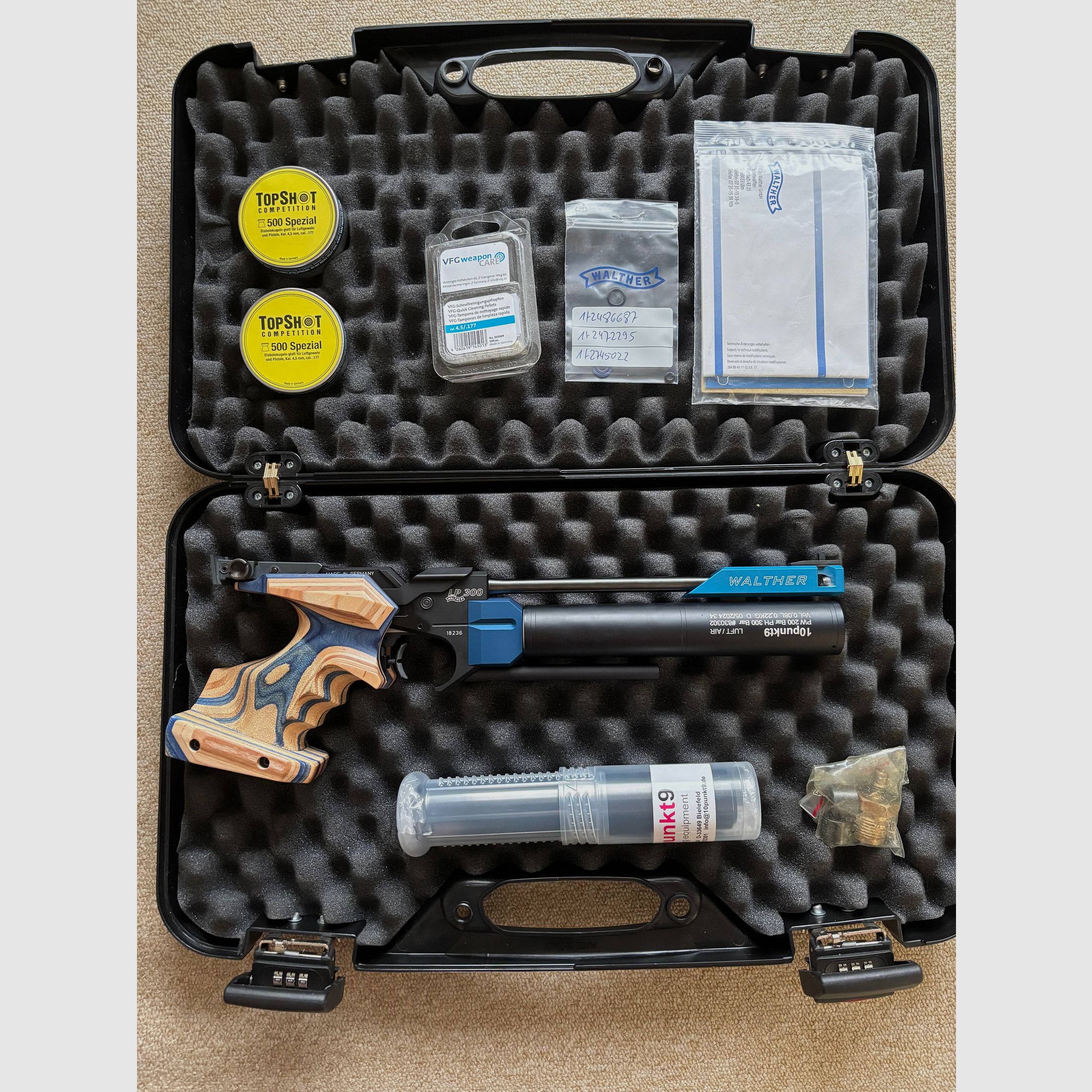 Walther LP 300 Luftpistole (Luft entweicht am Druckminderer)