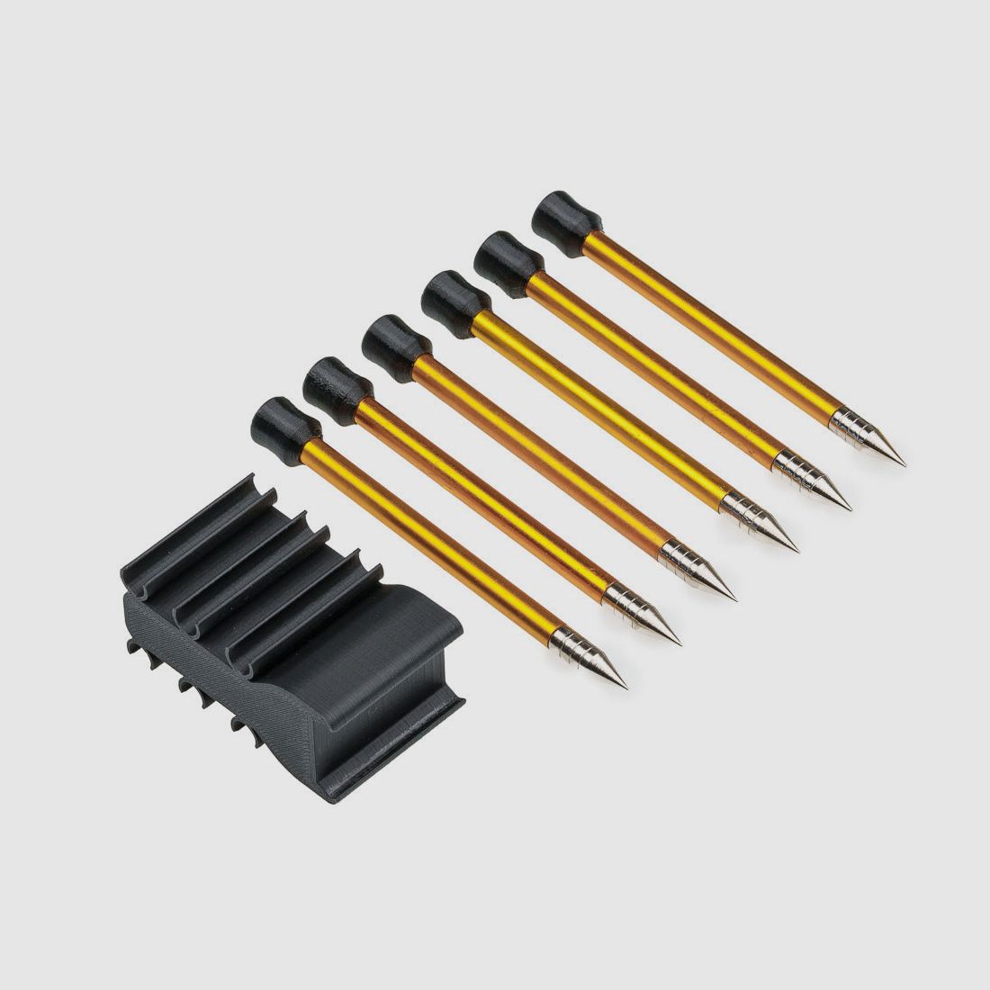 BUNDLE | ARROW HOLDER | Soporte para flechas + 6 flechas | ROJO o Negro | Walther PPQ M2 | T4E TPM1 | PDP Compact 4