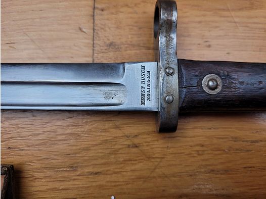 Rare Baïonnette ALLEMANDE mod 1895 Autrichien – Fabrication allemande Ernst Busch – W17 – TBE