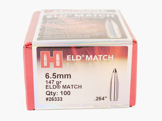 hornady ogives 6.5mm 147gr eld match (100pcs)