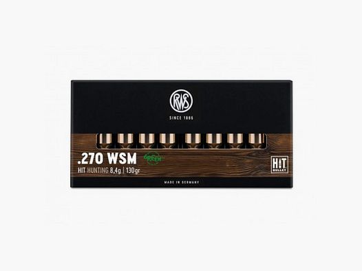RWS 270 wsm HIT 130 Gr