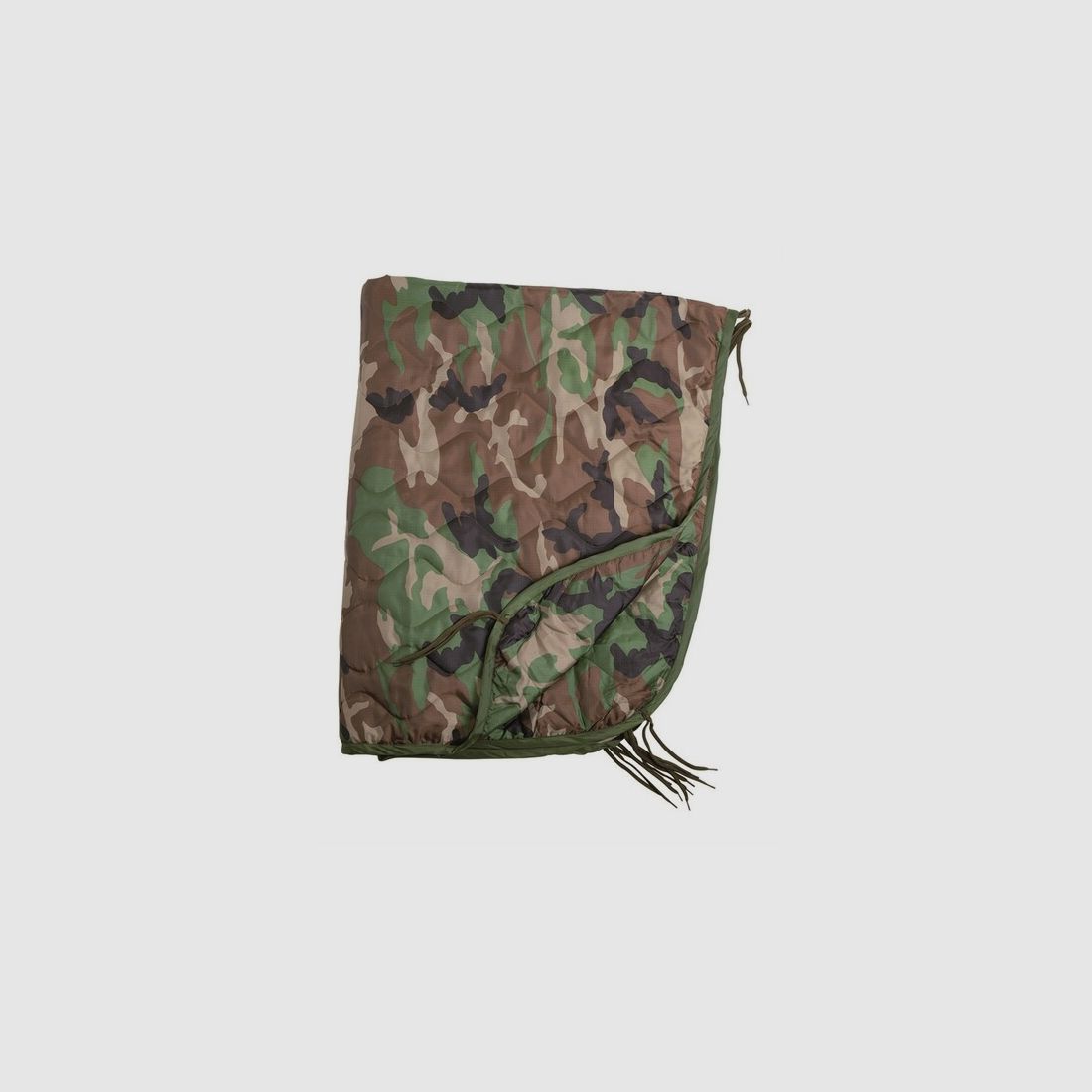 Poncho Liner – Steppdecke – Woodland - 210x150cm + Packsack