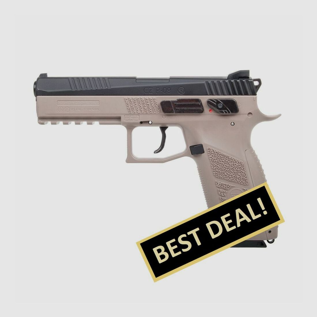 CZ 75 P-09 Duty Bicolor 4,5mm Druckluft Co2 BlowBack