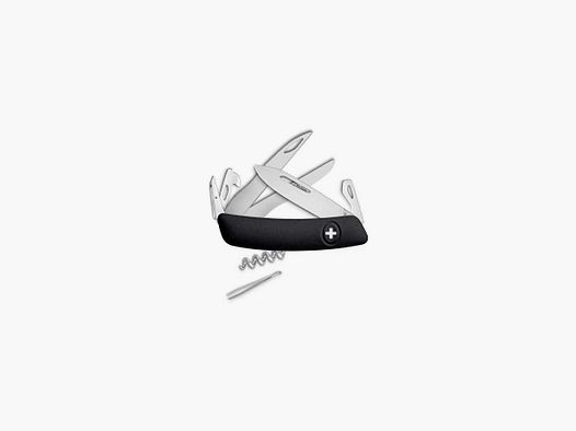 Couteaux suisses D07 Scissors, noir Swiza