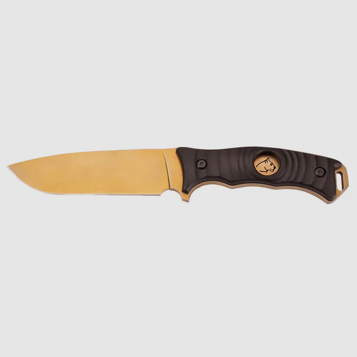 PUMA TEC belt knife, titanium coating, gold color