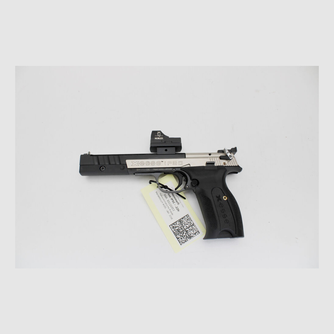 Hämmerli X-esse IPSC pistol cal. .22lr with 3 magazines and Noblex sight II .22lr