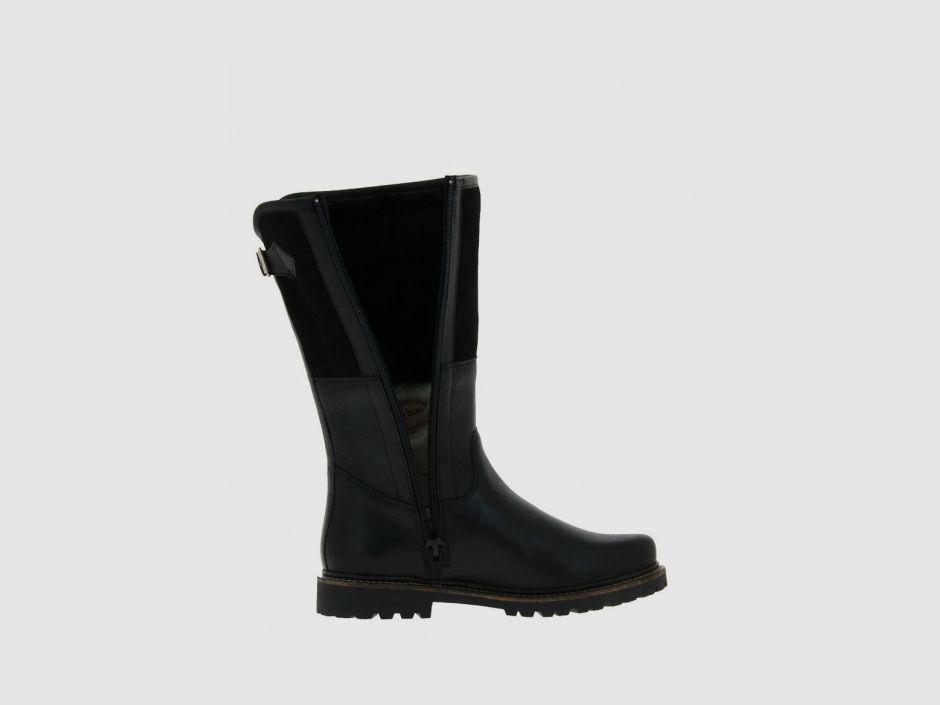 dirndl & bua men's boots with lambskin in black, image 4 of 4
