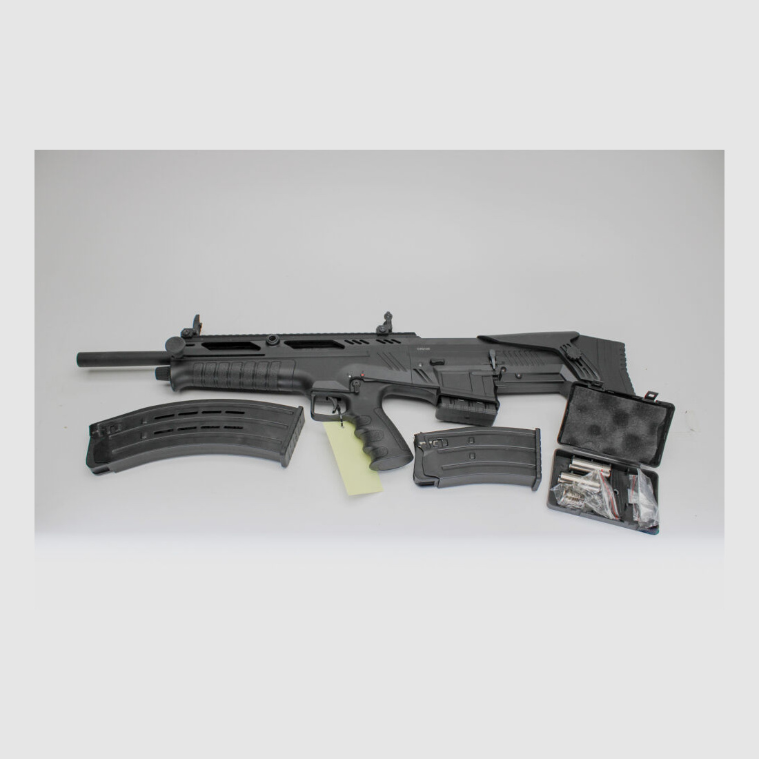 SL Flinte DERYA N-100 Kal. 12/76 Bullpup Stahlschrot 3 Magazine 12/76