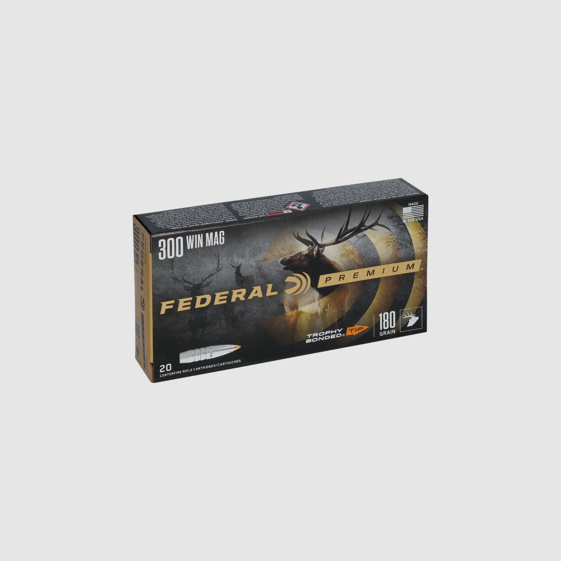 Patronen Federal Premium Geschoss Trophy Bonded Tip Kaliber 300 WM, Bild 3 von 10