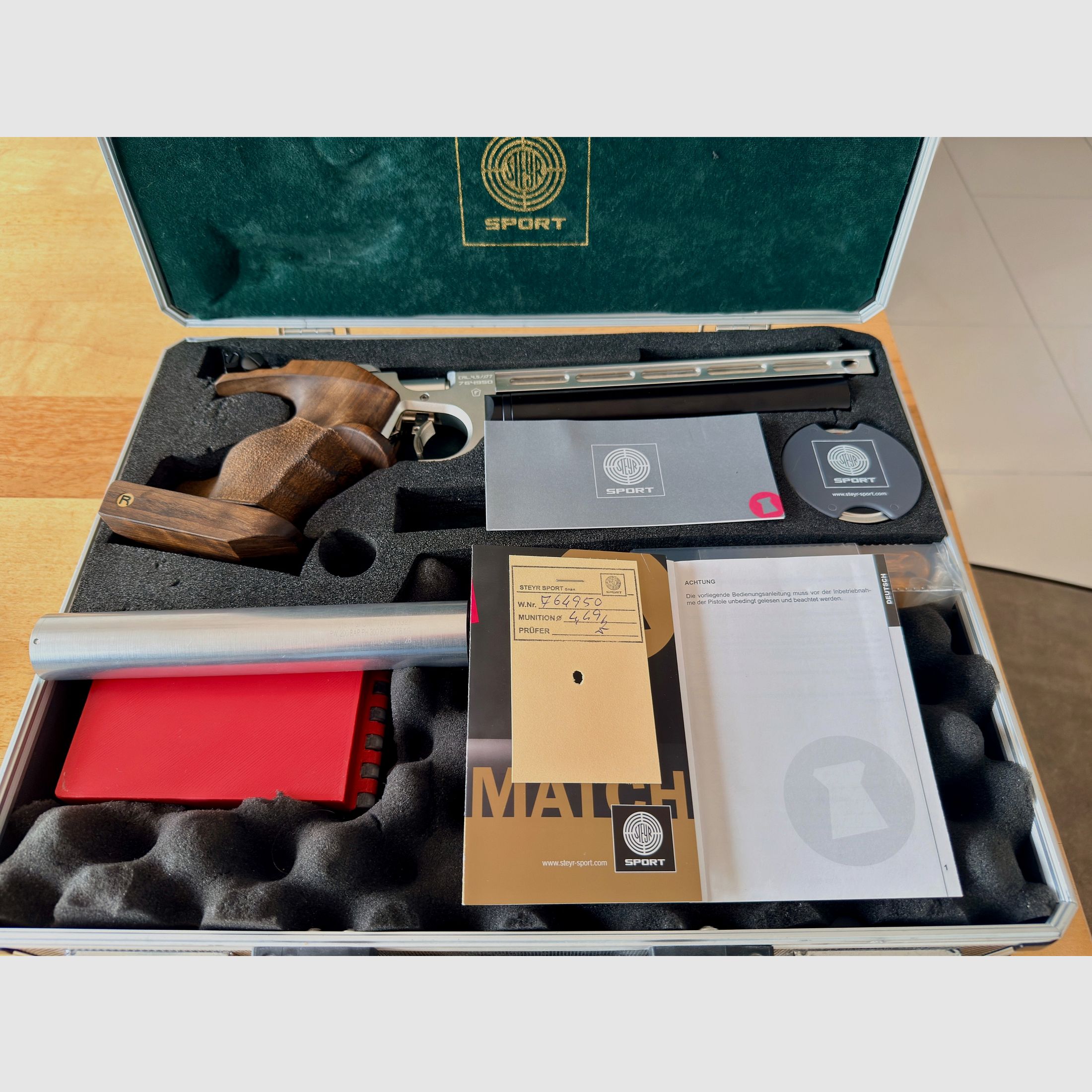 Steyr EVO 10 Match pistolet à air comprimé 4,5 Diabolo, image 6 sur 9